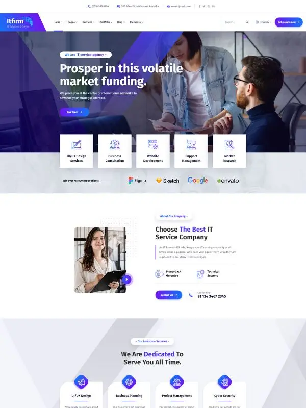 IT Firm WordPress website design